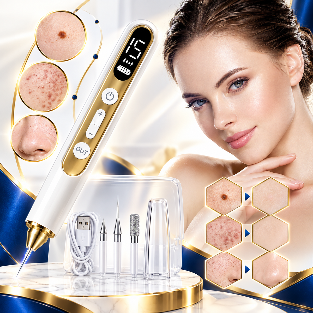 Lápiz Laser de Plasma Para Derma